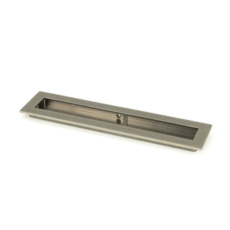 This is an image showing From The Anvil - Pewter 250mm Plain Rectangular Pull available from trade door handles, quick delivery and discounted prices