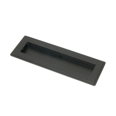 This is an image showing From The Anvil - Matt Black 175mm Art Deco Rectangular Pull available from trade door handles, quick delivery and discounted prices