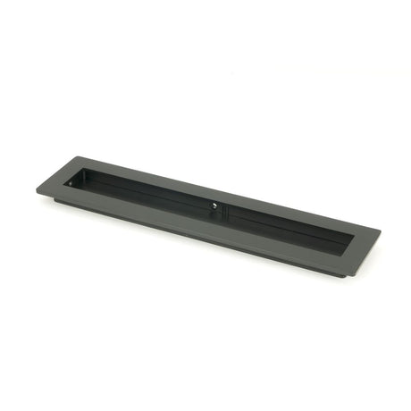 This is an image showing From The Anvil - Matt Black 250mm Plain Rectangular Pull available from trade door handles, quick delivery and discounted prices