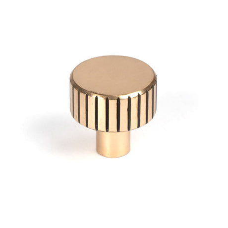 This is an image showing From The Anvil - Polished Bronze Judd Cabinet Knob - 25mm (No rose) available from trade door handles, quick delivery and discounted prices