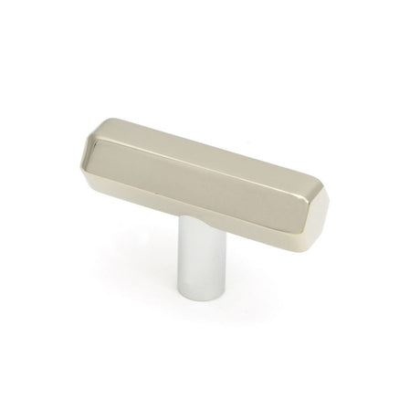 This is an image showing From The Anvil - Polished Nickel Kahlo T-Bar available from trade door handles, quick delivery and discounted prices