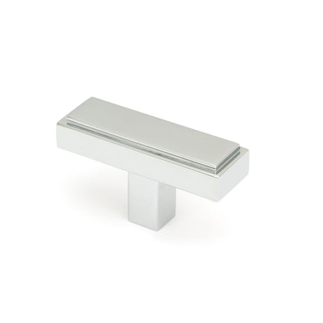 This is an image showing From The Anvil - Polished Chrome Scully T-Bar available from trade door handles, quick delivery and discounted prices