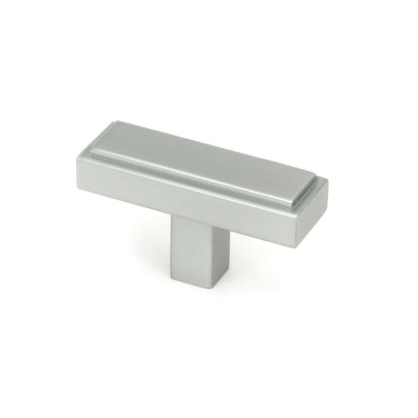 This is an image showing From The Anvil - Satin Chrome Scully T-Bar available from trade door handles, quick delivery and discounted prices