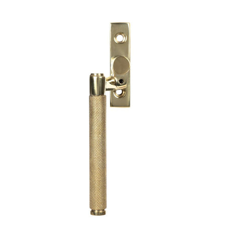 This is an image showing From The Anvil - Polished Brass Brompton Espag - LH available from trade door handles, quick delivery and discounted prices