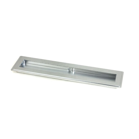 This is an image showing From The Anvil - Satin Chrome 250mm Art Deco Rectangular Pull available from trade door handles, quick delivery and discounted prices
