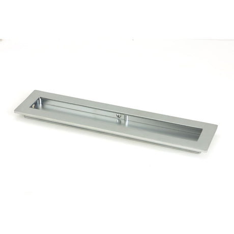 This is an image showing From The Anvil - Satin Chrome 250mm Plain Rectangular Pull available from trade door handles, quick delivery and discounted prices