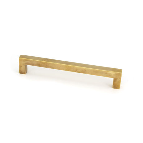 This is an image showing From The Anvil - Aged Brass Albers Pull Handle - Medium available from trade door handles, quick delivery and discounted prices