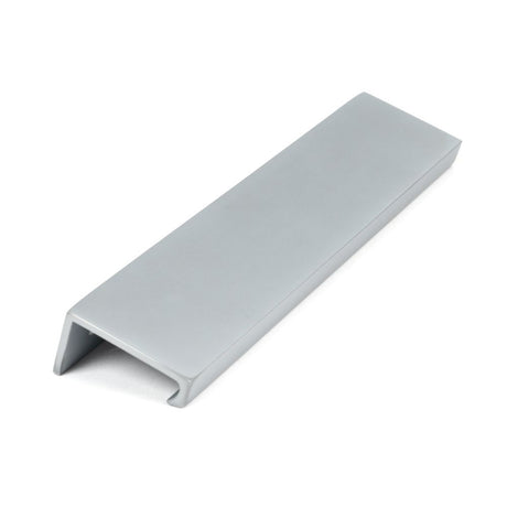 This is an image showing From The Anvil - Satin Chrome 200mm Plain Edge Pull available from trade door handles, quick delivery and discounted prices
