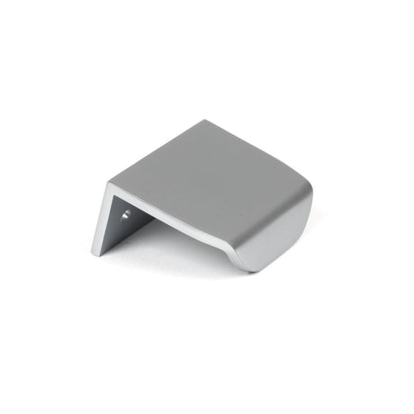 This is an image showing From The Anvil - Satin Chrome 50mm Moore Edge Pull available from trade door handles, quick delivery and discounted prices