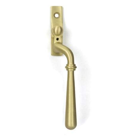 This is an image showing From The Anvil - Satin Brass Newbury Espag - RH available from trade door handles, quick delivery and discounted prices