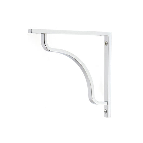 This is an image showing From The Anvil - Polished Chrome Abingdon Shelf Bracket (150mm x 150mm) available from trade door handles, quick delivery and discounted prices