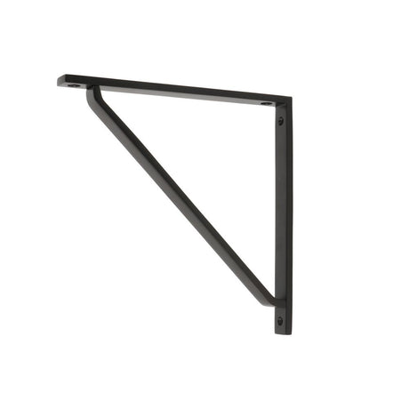 This is an image showing From The Anvil - Aged Bronze Barton Shelf Bracket (200mm x 200mm) available from trade door handles, quick delivery and discounted prices
