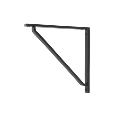This is an image showing From The Anvil - Matt Black Barton Shelf Bracket (200mm x 200mm) available from trade door handles, quick delivery and discounted prices