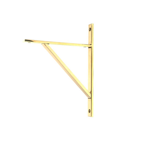 This is an image showing From The Anvil - Aged Brass Chalfont Shelf Bracket (260mm x 200mm) available from trade door handles, quick delivery and discounted prices