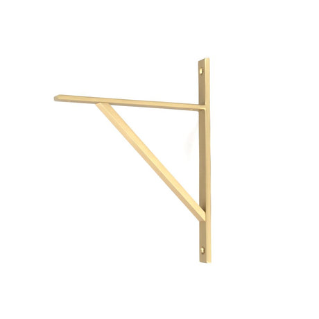 This is an image showing From The Anvil - Satin Brass Chalfont Shelf Bracket (260mm x 200mm) available from trade door handles, quick delivery and discounted prices