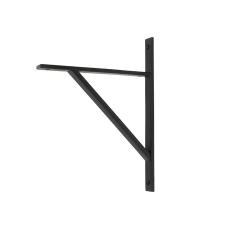This is an image showing From The Anvil - Matt Black Chalfont Shelf Bracket (260mm x 200mm) available from trade door handles, quick delivery and discounted prices