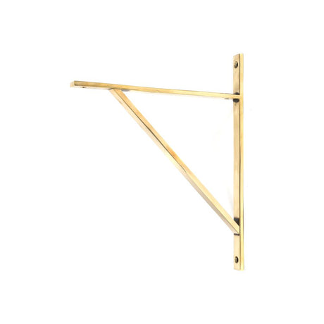 This is an image showing From The Anvil - Aged Brass Chalfont Shelf Bracket (314mm x 250mm) available from trade door handles, quick delivery and discounted prices
