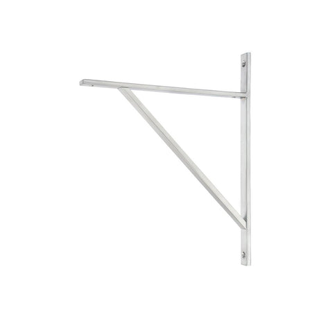 This is an image showing From The Anvil - Satin Chrome Chalfont Shelf Bracket (314mm x 250mm) available from trade door handles, quick delivery and discounted prices