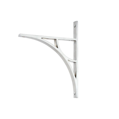 This is an image showing From The Anvil - Satin Chrome Tyne Shelf Bracket (260mm x 200mm) available from trade door handles, quick delivery and discounted prices