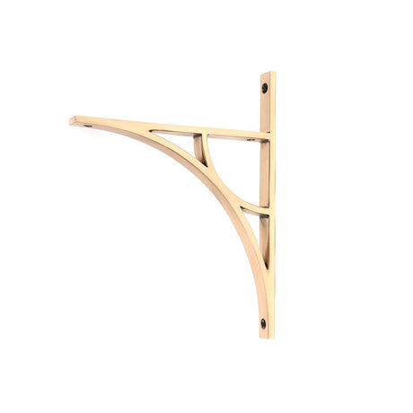 This is an image showing From The Anvil - Polished Bronze Tyne Shelf Bracket (260mm x 200mm) available from trade door handles, quick delivery and discounted prices