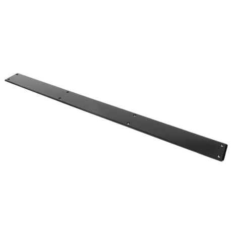 This is an image showing From The Anvil - Black 800mm Plain Fingerplate available from trade door handles, quick delivery and discounted prices