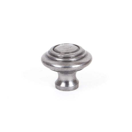 This is an image showing From The Anvil - Natural Smooth Ringed Cabinet Knob - Small available from trade door handles, quick delivery and discounted prices