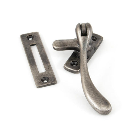 This is an image showing From The Anvil - Antique Pewter Peardrop Fastener available from trade door handles, quick delivery and discounted prices