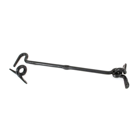 This is an image showing From The Anvil - Black 10" Forged Cabin Hook available from trade door handles, quick delivery and discounted prices