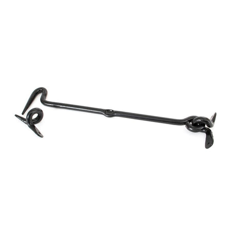 This is an image showing From The Anvil - Black 12" Forged Cabin Hook available from trade door handles, quick delivery and discounted prices