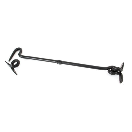 This is an image showing From The Anvil - Black 14" Forged Cabin Hook available from trade door handles, quick delivery and discounted prices