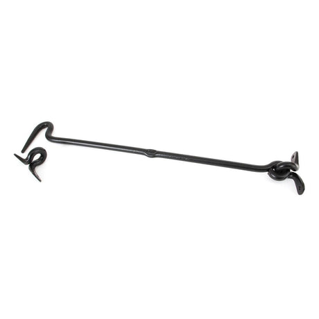 This is an image showing From The Anvil - Black 16" Forged Cabin Hook available from trade door handles, quick delivery and discounted prices
