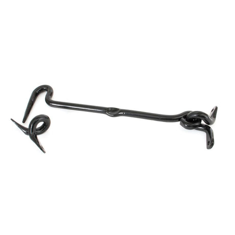 This is an image showing From The Anvil - Black 8" Forged Cabin Hook available from trade door handles, quick delivery and discounted prices