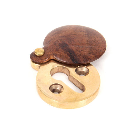This is an image showing From The Anvil - Rosewood 30mm Round Escutcheon available from trade door handles, quick delivery and discounted prices