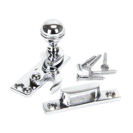 This is an image showing From The Anvil - Polished Chrome Prestbury Sash Hook Fastener available from trade door handles, quick delivery and discounted prices
