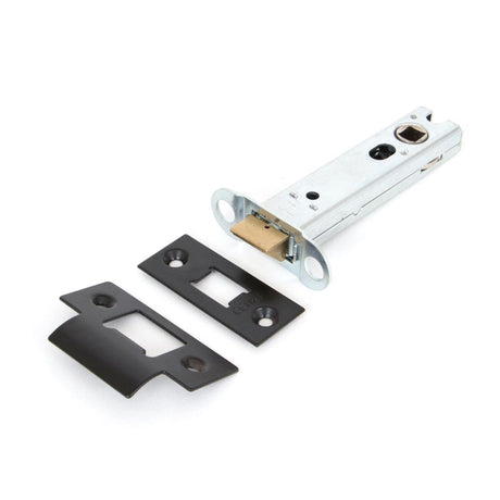 This is an image showing From The Anvil - Black 4" Heavy Duty Latch available from trade door handles, quick delivery and discounted prices