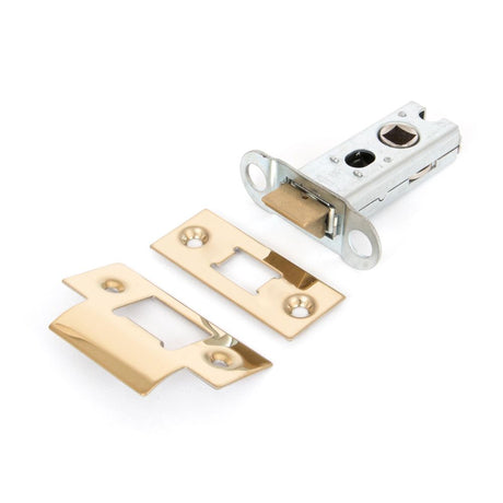 This is an image showing From The Anvil - PVD Brass 2?" Heavy Duty Latch available from trade door handles, quick delivery and discounted prices