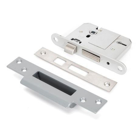 This is an image showing From The Anvil - SS 3" 5 Lever BS Sashlock available from trade door handles, quick delivery and discounted prices