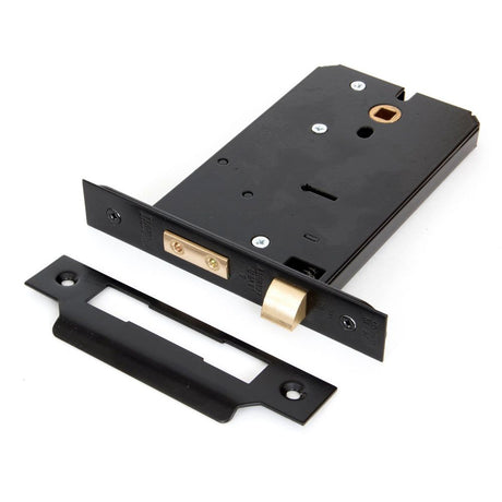 This is an image showing From The Anvil - Black 6" Horizontal 5 Lever Sash Lock available from trade door handles, quick delivery and discounted prices