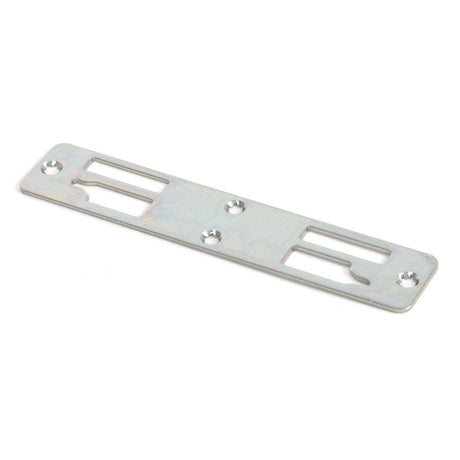 This is an image showing From The Anvil - BZP Excal - Flat Plate Centre Keep available from trade door handles, quick delivery and discounted prices