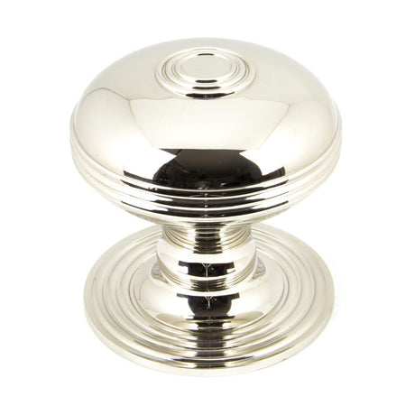 This is an image showing From The Anvil - Polished Nickel Prestbury Centre Door Knob available from trade door handles, quick delivery and discounted prices