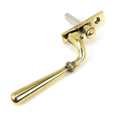 This is an image showing From The Anvil - Aged Brass Newbury Espag - RH available from trade door handles, quick delivery and discounted prices