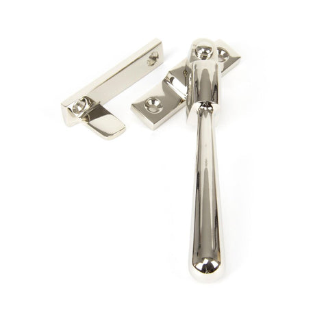 This is an image showing From The Anvil - Polished Nickel Night-Vent Locking Newbury Fastener available from trade door handles, quick delivery and discounted prices