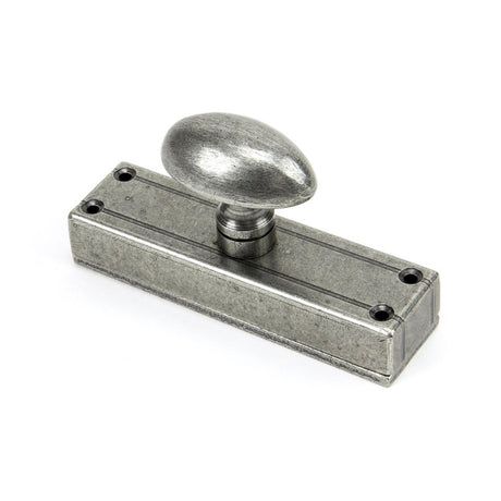This is an image showing From The Anvil - Pewter knob for Cremone Bolt available from trade door handles, quick delivery and discounted prices