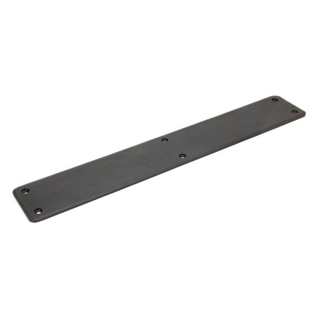 This is an image showing From The Anvil - Beeswax 400mm Plain Fingerplate available from trade door handles, quick delivery and discounted prices