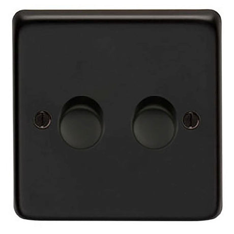 This is an image showing From The Anvil - MB Double LED Dimmer Switch available from trade door handles, quick delivery and discounted prices