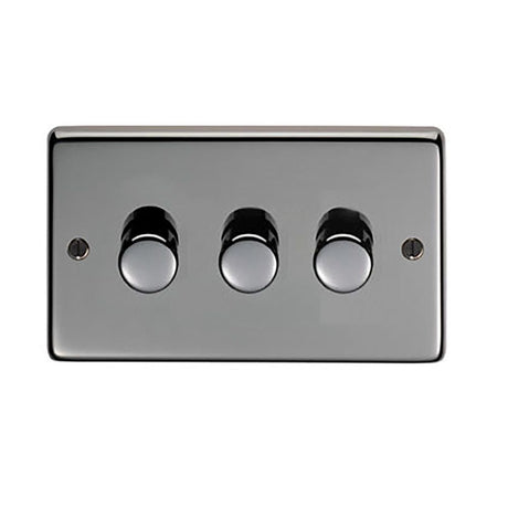 This is an image showing From The Anvil - BN Triple LED Dimmer Switch available from trade door handles, quick delivery and discounted prices