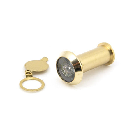This is an image showing From The Anvil - Lacquered Brass Door Viewer 180 Deg. (34-56mm Door) available from trade door handles, quick delivery and discounted prices