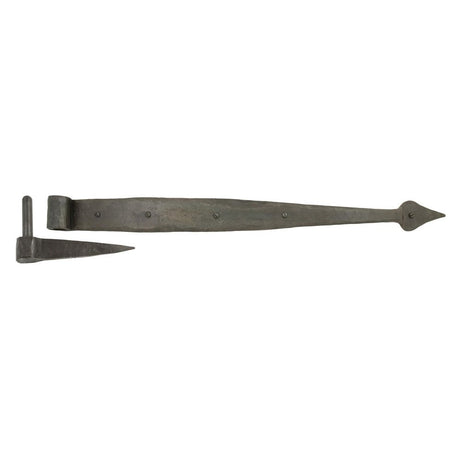 This is an image showing From The Anvil - External Beeswax 24" Band & Spike Hinge (Pair) available from trade door handles, quick delivery and discounted prices