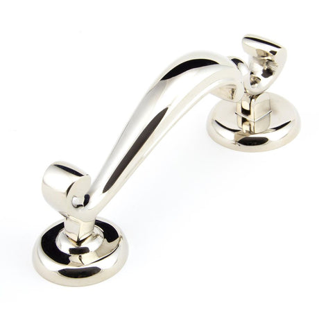 This is an image showing From The Anvil - Polished Nickel Doctors Door Knocker available from trade door handles, quick delivery and discounted prices