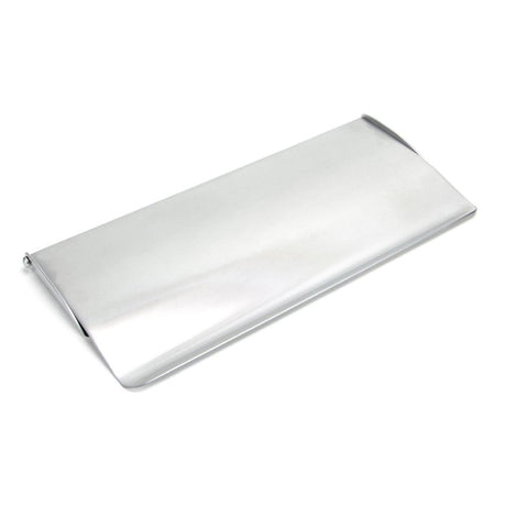 This is an image showing From The Anvil - Satin Chrome Small Letter Plate Cover available from trade door handles, quick delivery and discounted prices